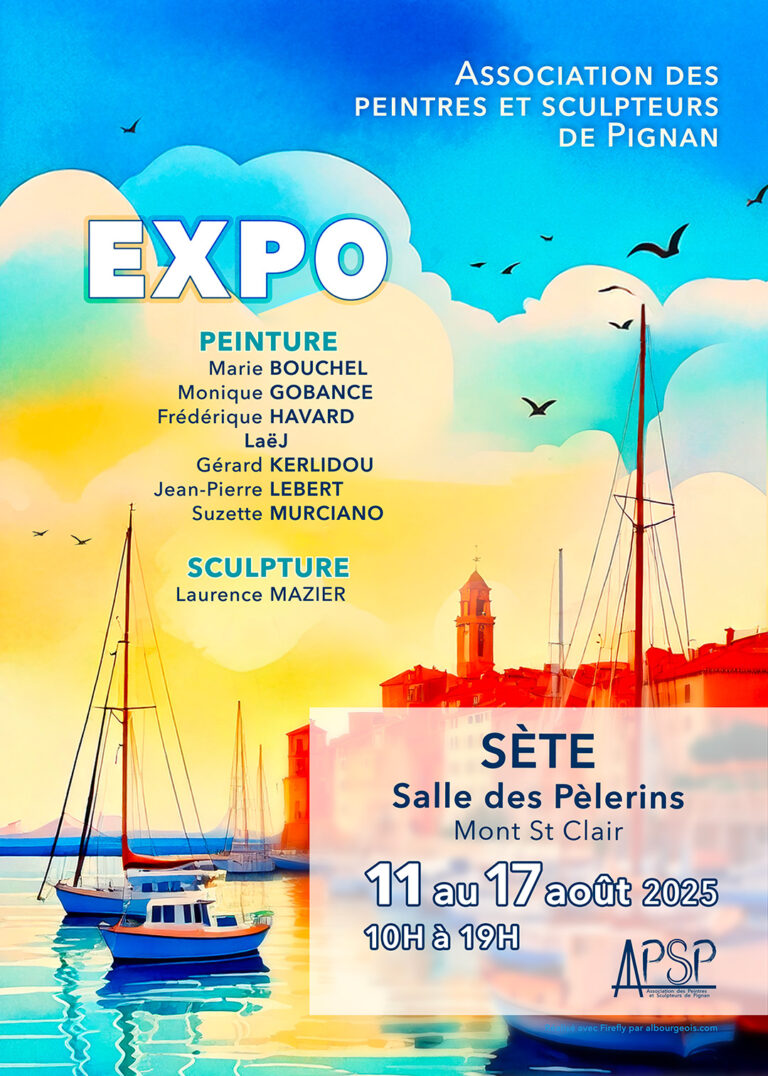 Affiche exposition Sète 2025