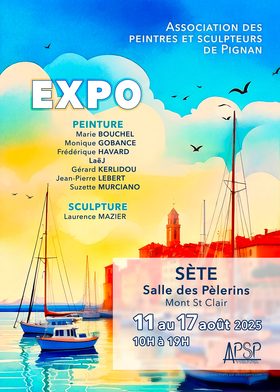 Affiche exposition Sète 2025